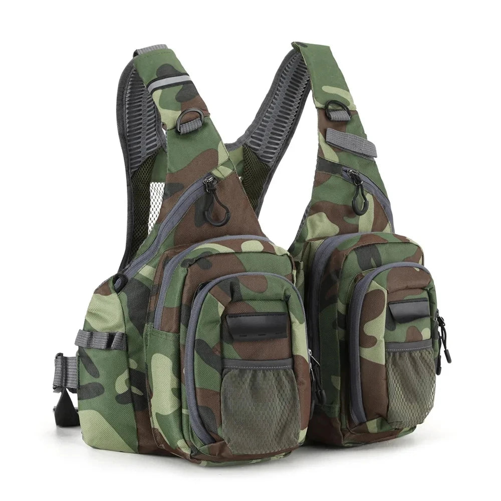 Fishing Vest With Multiple Pockets, Lightweight Fly Fishing Vest, One Size Adjustable Vest