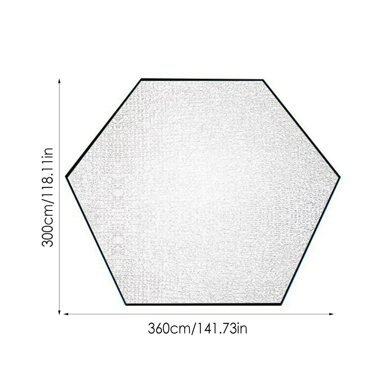 Waterproof Tent Mat Outdoor Camping Hexagonal Tent Pad Aluminum Film Tarp Ground Sheet Picnic Hiking Camping Mat Accessories