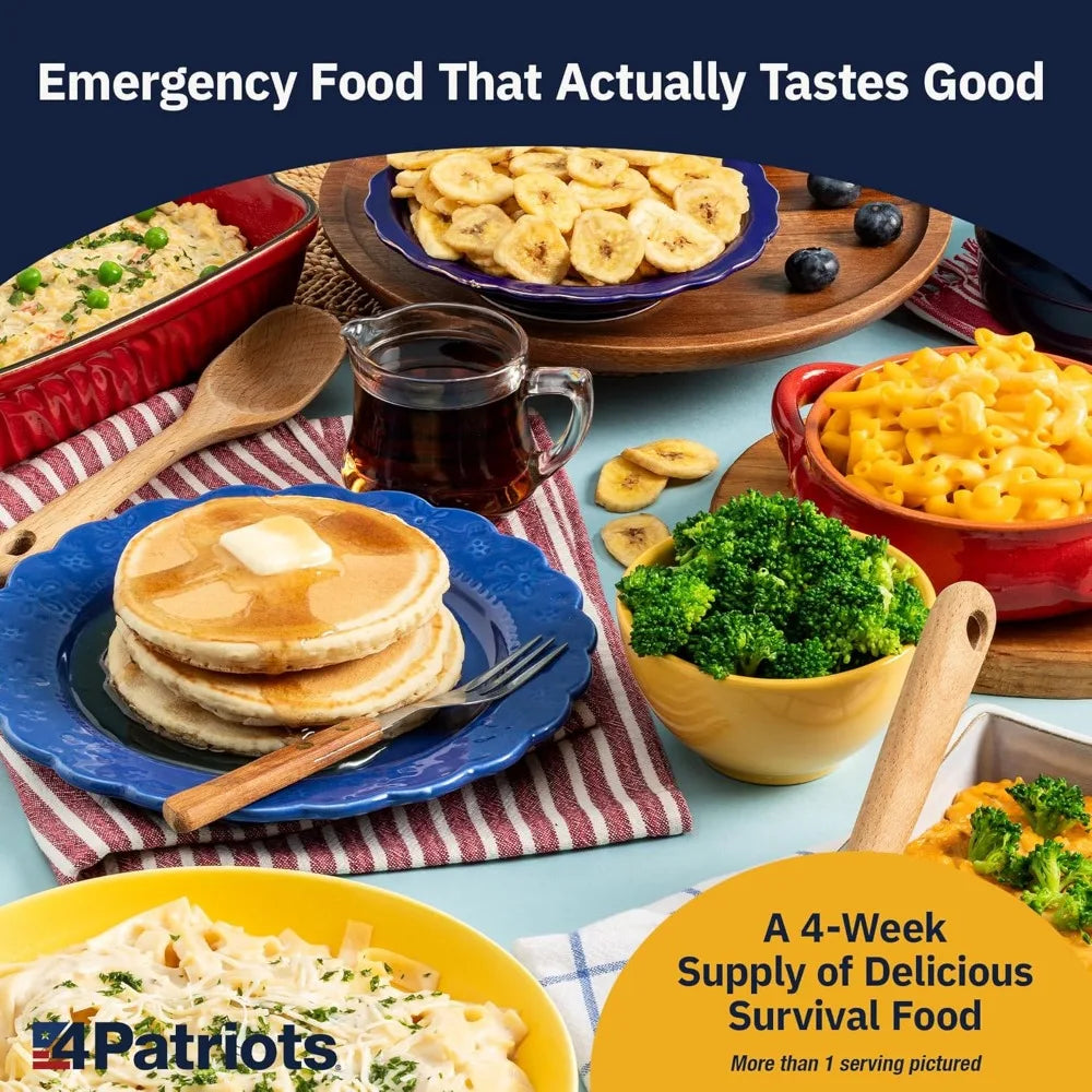 US Shipping 4 Week Emergency Survival Food Kit 192 Servings 25 Year Shelf Life