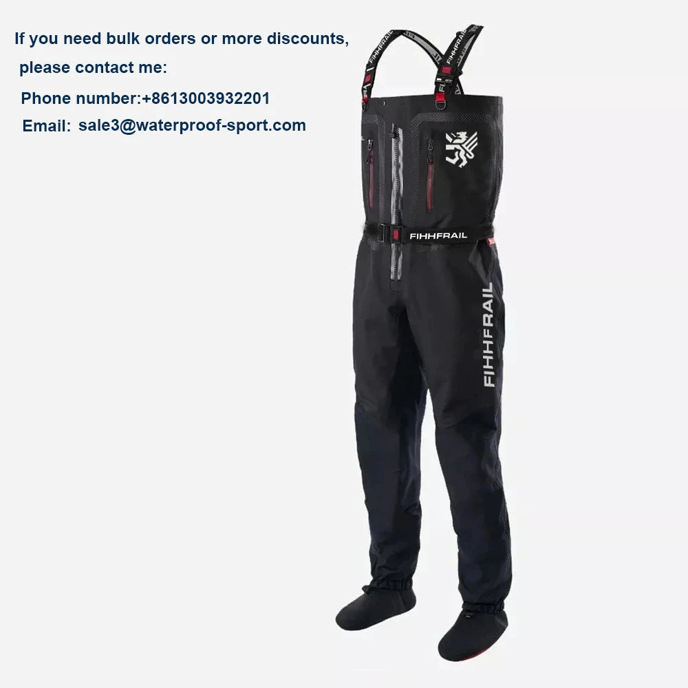 HARD-TEX®  Fly Fishing Chest Waders  Waterproof Stocking Foot River Hunting ATV Kayak Men SPEEDMASTER Wader Pants