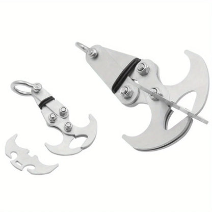 Heavy Duty Flying Tiger Gravity Hook Stainless Steel Folding Grappling Outdoor Survival Climbing Claw Multitool Camping Gear