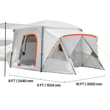 13' x 10' SUV Tailgate Camping Tent – Waterproof Outdoor Camping Shelter for Hiking, Road Trips, Tailgating & Family Adventures