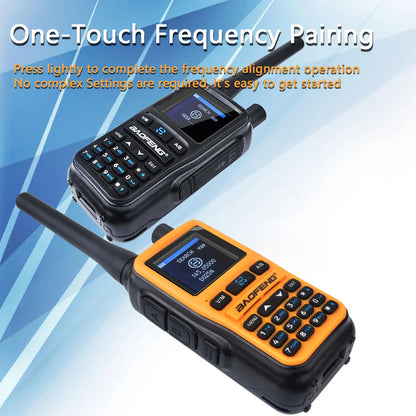 Baofeng UV-5R Mini Dual-Band Walkie Talkies – 2-Pack, 5W, Dual PTT, VOX, FM & Air Band RX, Type-C Charging