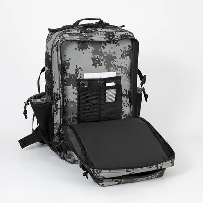 45L Tactical Backpack Hunting Rucksack with Dual Cup Holders  Outdoor camping equipment back pack Hiking Survival Rucksack