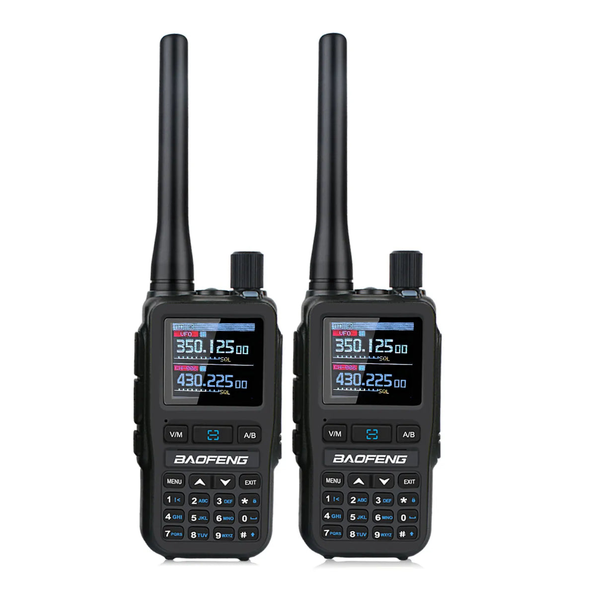 Baofeng UV-5R Mini Dual-Band Walkie Talkies – 2-Pack, 5W, Dual PTT, VOX, FM & Air Band RX, Type-C Charging