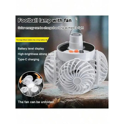 2-in-1 Foldable Solar Camping Lantern – Portable USB Rechargeable LED Light