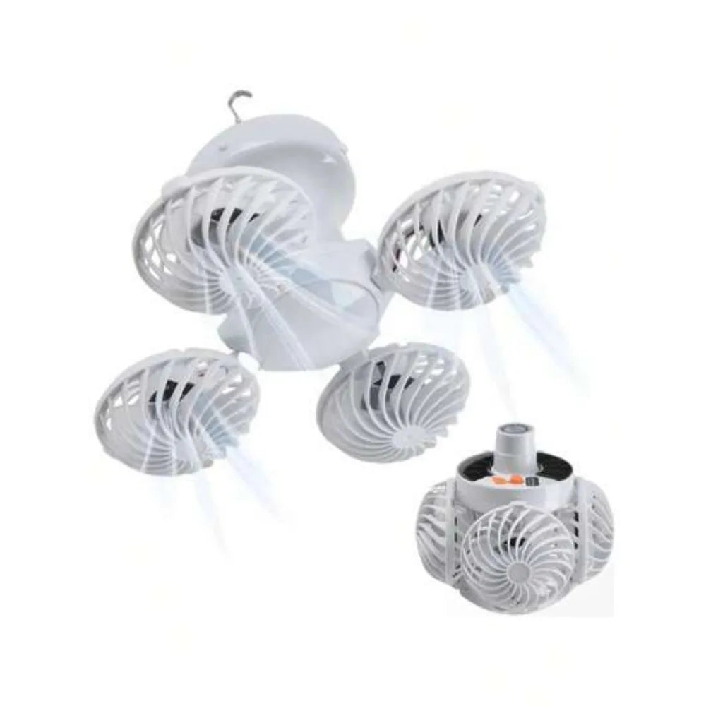 2-in-1 Foldable Solar Camping Lantern – Portable USB Rechargeable LED Light