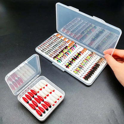 Fly Fishing Flies 2Boxes Bundle(Total 150Pcs Flies) Fly Fishing Bait Dry/Wet Fly Nymph Fly Fishing Lure Fly Box for Trout Salmon