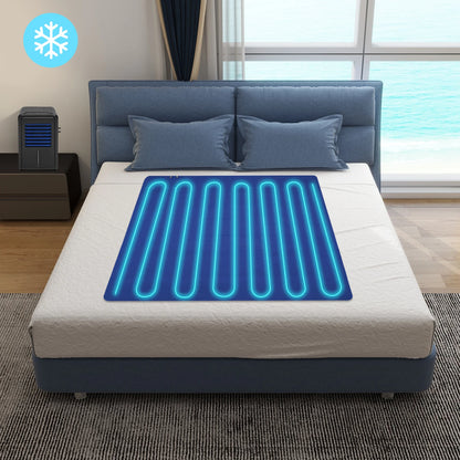 Double-Person Cold Water Mattress, Cooling Bed Mattress with Air-Water Circulation & Remote Control for Night Sweats