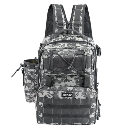 Goture Outdoor Fishing Backpack Multifunction Large Capacity Waterproof Tackle Bag for Hiking Camping Cycling Fishing Tackle Bag