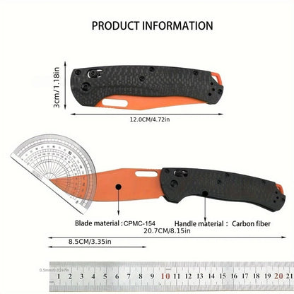 15535 Folding Pocket Knife, CPM-154 Steel Blade, Carbon Fiber Handle, Premium EDC Gift Knife, Factory Wholesale & Retail, Custom Logo Available, US Warehouse In Stock, Fast Local Shipping For Outdoor Collection