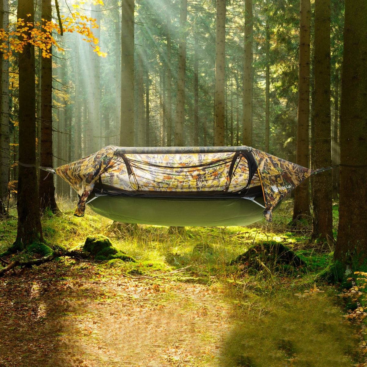 Night Cat 4-Season Insulated Hammock Underquilt – Lightweight & Warm Sleeping Underblanket, 5–20°C, Army Green
