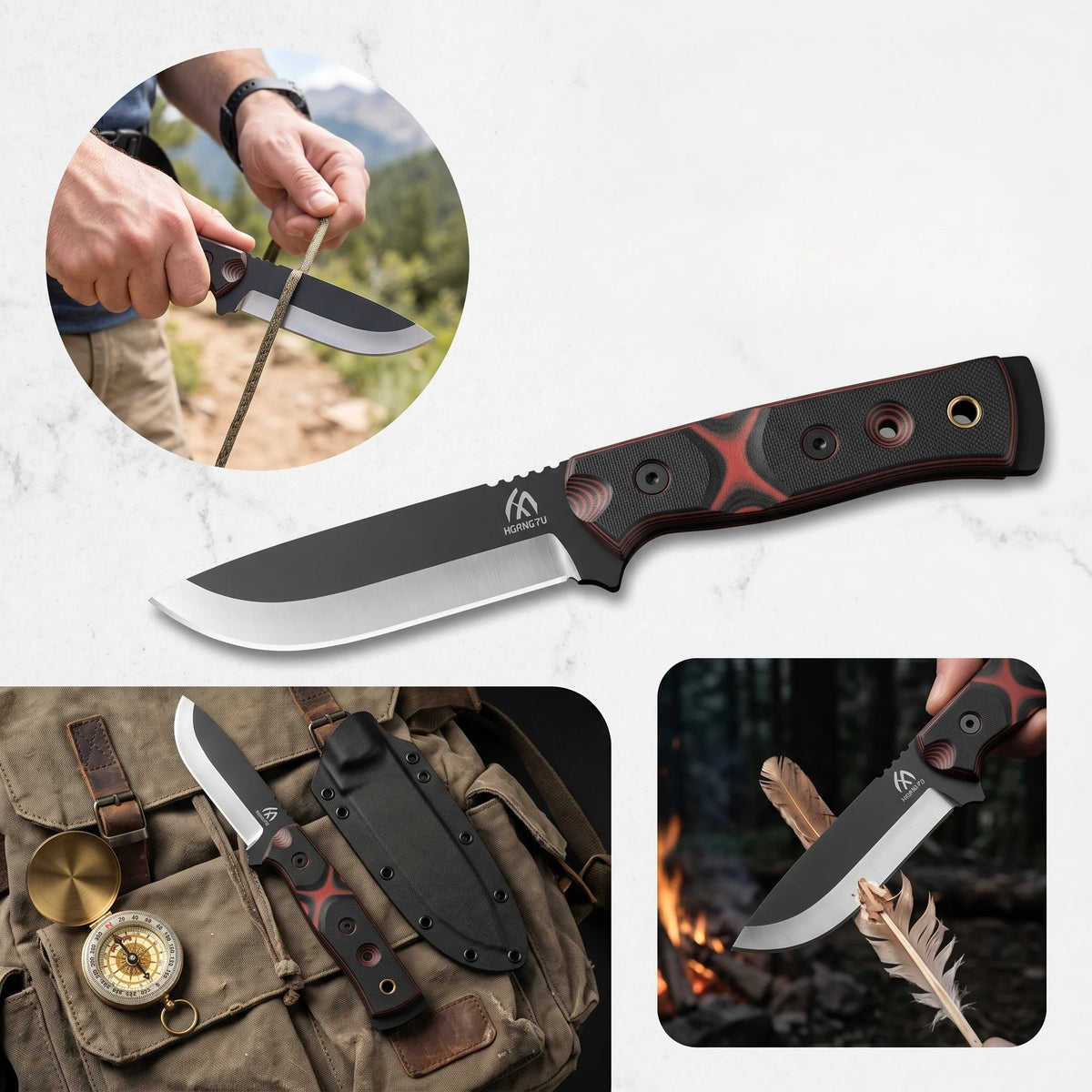 Heavy-Duty Stainless Steel Utility Knife – Durable, Wear-Resistant Tool for Outdoor, Travel & Home Use