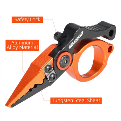 Essential for Anglers! Portable Mini Aluminum Alloy Pliers, a Fishing 'Treasure Box' That Can Be Cutting, Clamping and Twisting