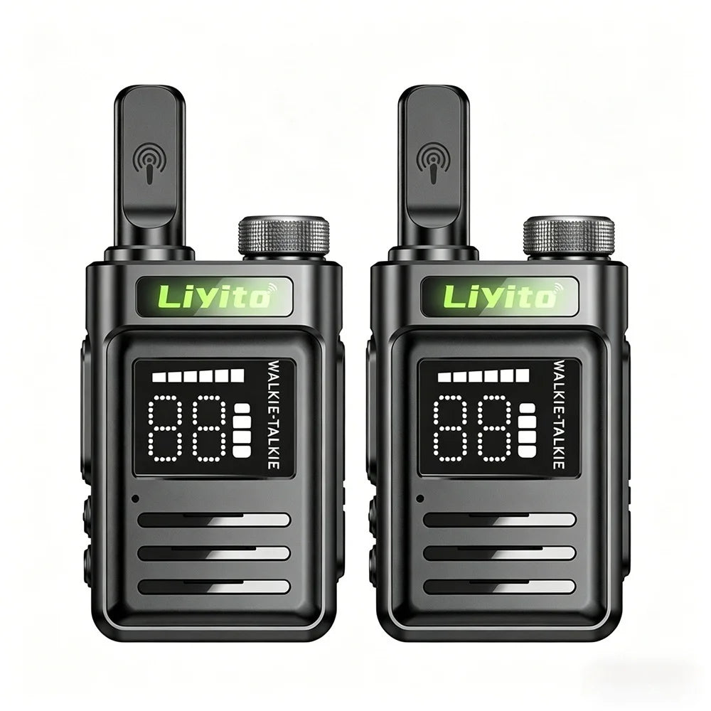 Motolola Mini Two Way Radio 2 Pack Walkie Talkie Long Range Rechargeable Durable for Camping Hiking Outdoor Adventure COD Radio
