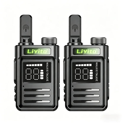 Motolola Mini Two Way Radio 2 Pack Walkie Talkie Long Range Rechargeable Durable for Camping Hiking Outdoor Adventure COD Radio