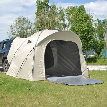 3-4 Person SUV Camping Tent PU4000 Waterproof with Mesh Bug Door, Cross-Ventilated Quick-Pitch Design, Built-In Floor