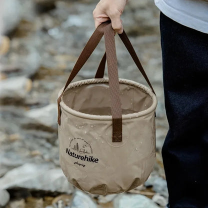 Naturehike Handheld Bucket Outdoor Foldable Waterproof Bucket Portable Multifunctional Travel Camping Fishing Storage Bucket
