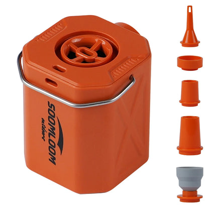 Soomloom Cube Air Pump – Portable Wireless Electric Inflator & Deflator for Inflatable Cushions, Swimming Rings & More