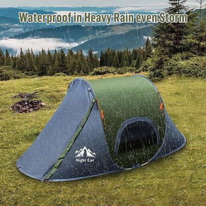 1-Person Pop-Up Camping Tent | Waterproof Lightweight Solo Tent for Hiking, Backpacking & Outdoor Adventures