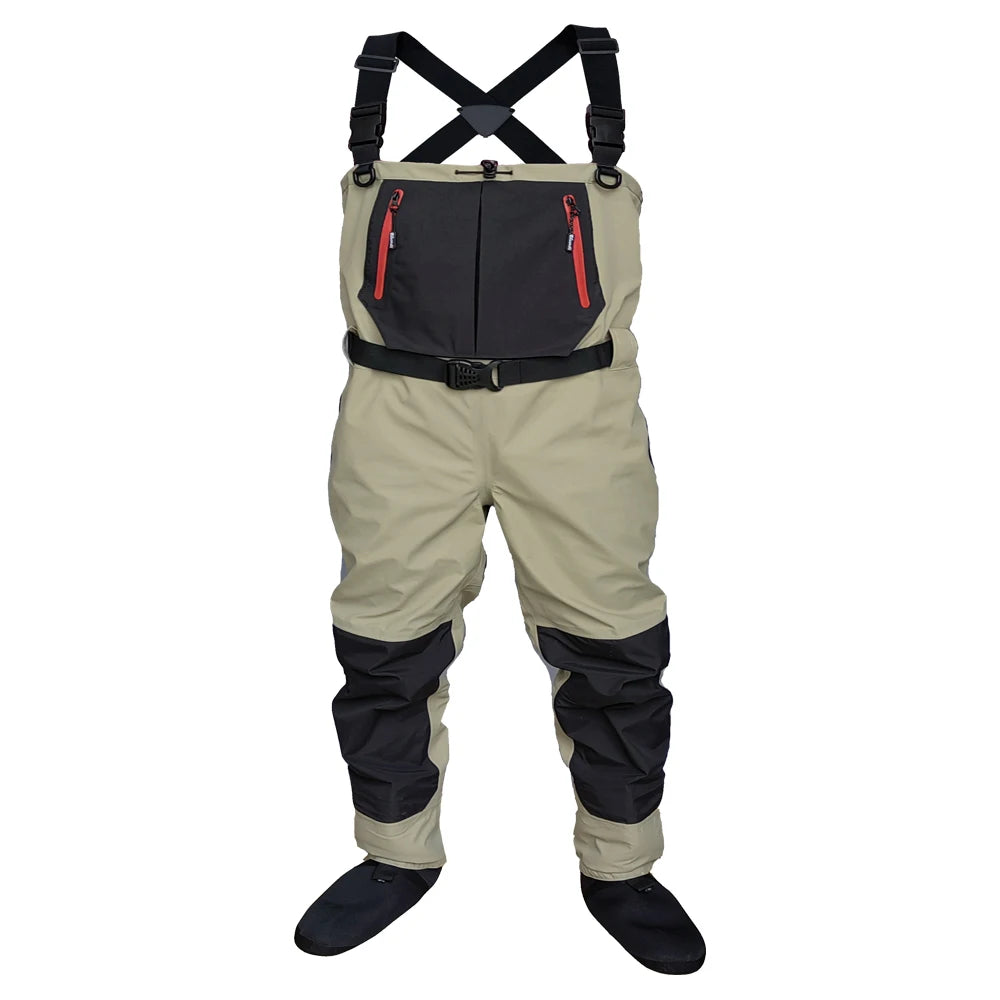 Fly Fishing Children to Adults Waders Neoprene Foot for Men Raft Hunting Quick-Dry Waterproof and Breathable