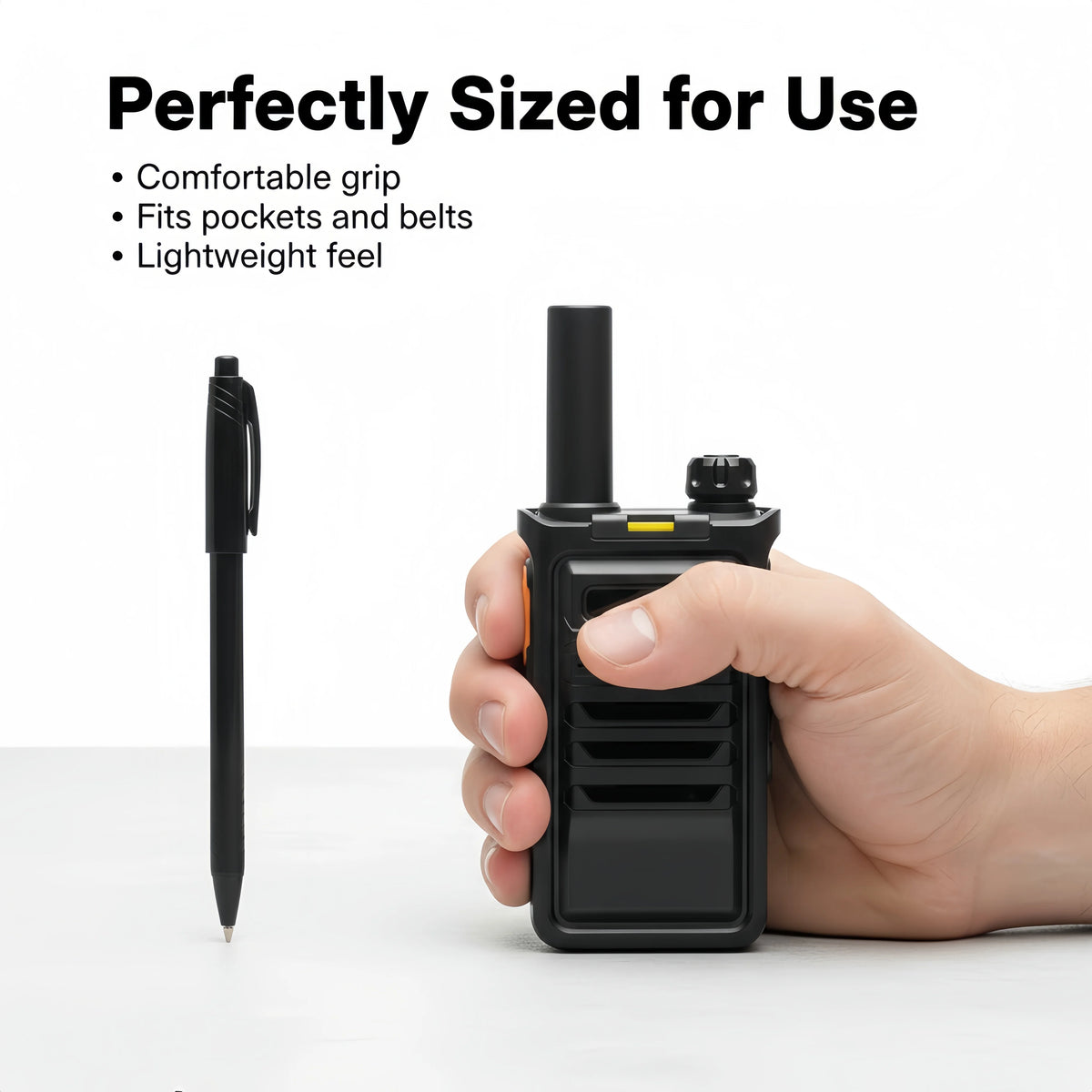Portable Walkie Talkie Two-Way Radio 16 Channels UHF 400-470MHz Long Range Communication Handheld Walkie-Talkies for Outdoor