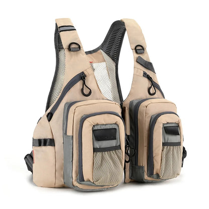 Fishing Vest With Multiple Pockets, Lightweight Fly Fishing Vest, One Size Adjustable Vest