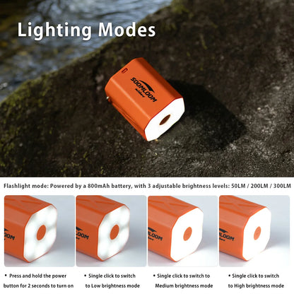 Soomloom Cube Air Pump – Portable Wireless Electric Inflator & Deflator for Inflatable Cushions, Swimming Rings & More