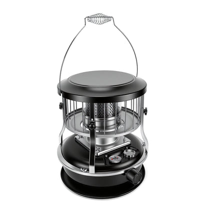 Upgraded 4.5L Kerosene Heater Indoor Outdoor 9000 BTU Portable Radiant Tent Heater Dual Use for Cooking Heating 16-21H Burn Time