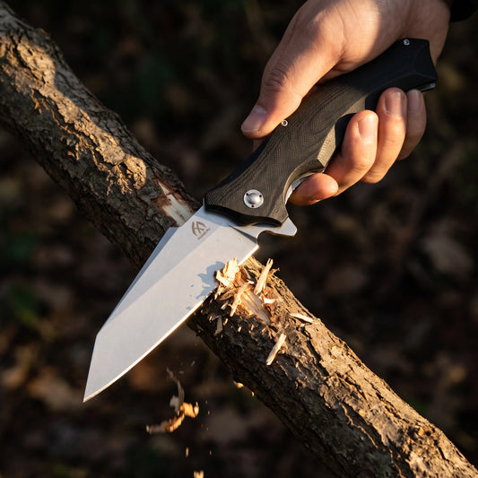 Portable EDC Folding Tool Knife with Storage Pocket Folding Knife for Mountaineering, Camping, Outdoor Practical Cutting Equipment