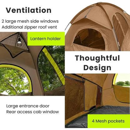2 Person Waterproof Camping Truck Bed Tent - Large Size
