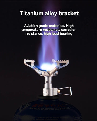BRS-3000T Titanium Mini Camping Gas Burners 25g One-Piece Pocket Stove Outdooor Hiking Folding Cooking Furnace Portable ﻿
