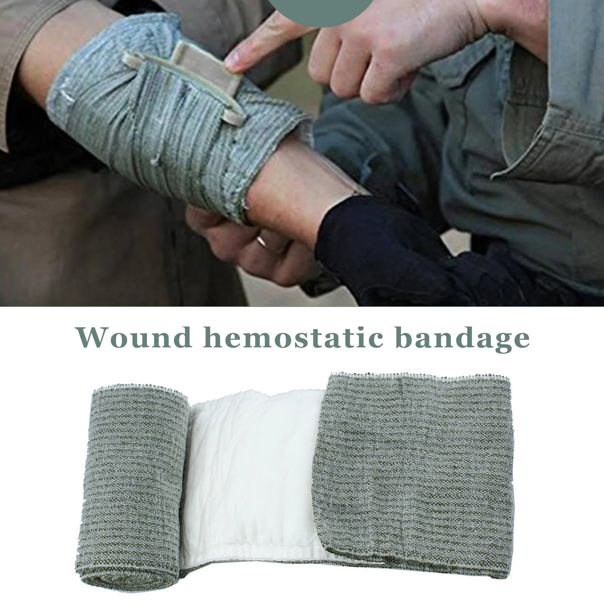 Israeli Bandage 4/6in Wound Dressing Emergency Israel Bandage Combat Compression Tactical First Aid IFAK Trauma Military Medical