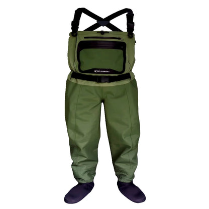 5 Layer Breathable Waterproof Fly Fishing Chest-High Waders Stockingfoot High Pant Wader Durable Duck Hunting Wading Pants