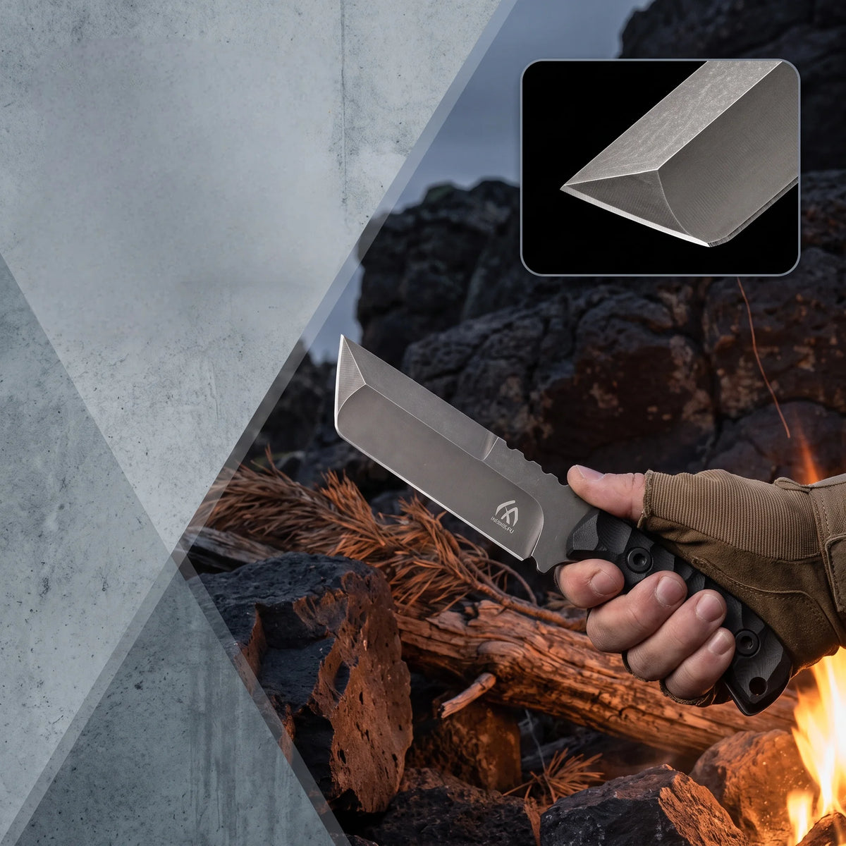 Multi functional outdoor tools, straight knives, portable EDC equipment, camping, hiking, manual cutting knives