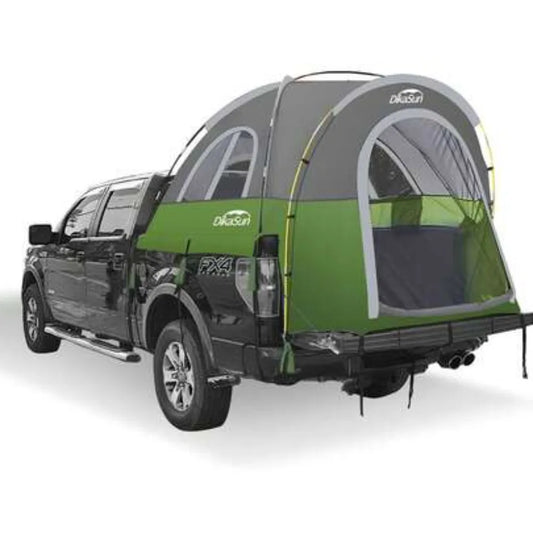 Waterproof PU3000 Truck Bed Tent for 2 Person Camping Tear Resistant Portable Pickup Tent with 3 Windows 4 Storage Bags Compatible with F150 F250 F350 RAM Titan Dirt Bike Tailgate Overnight Outdoor Travel