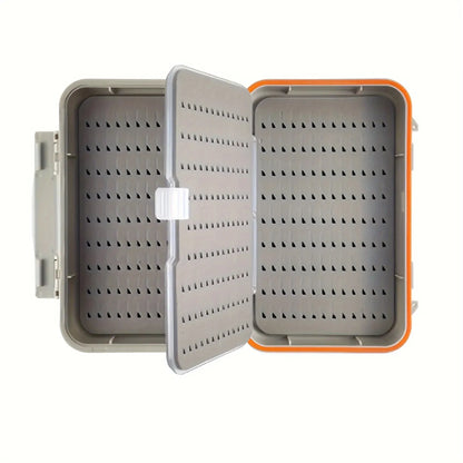 Aventik Waterproof Fly Box with 4-Layer Foam Portable ABS Lightweight Fly Fishing Tackle Storage Case