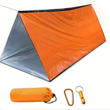 3-in-1 Emergency Thermal Survival Tent, Blanket & Sleeping Bag