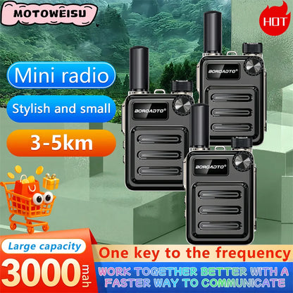 High Power Walkie Talkie with Noise Reduction Clear Sound One-Click Pairing Long Standby And Strong Penetration for Outdoor Comm