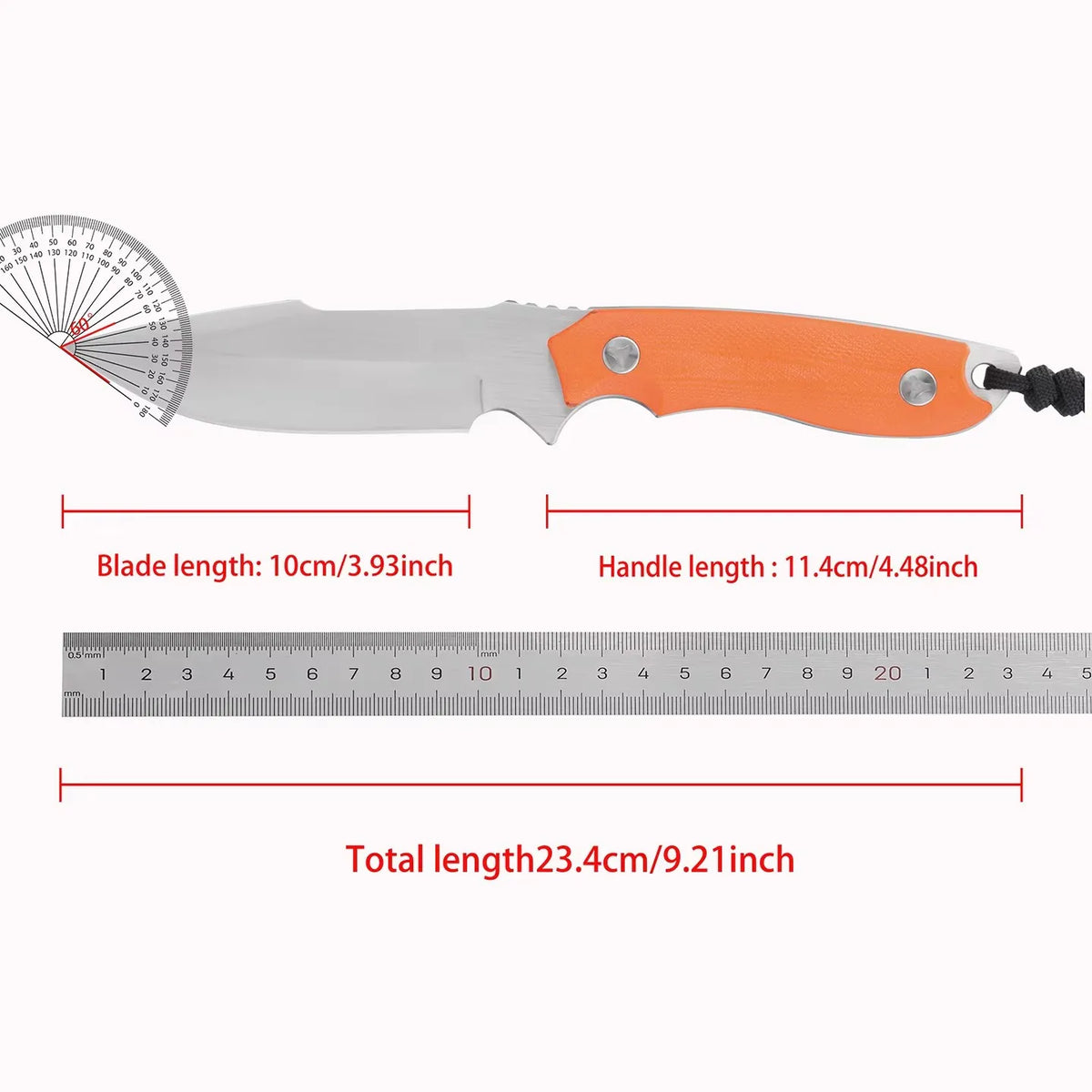 Stainless Steel Outdoor Practical Knife, Outdoor Leisure Travel, Home Storage with Cover, Portable Multifunctional Tool Knife
