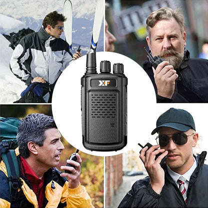 XF-888S 8W UHF Two-Way Radio – 5200mAh Rechargeable Walkie Talkie, 16 Channels, 400–470MHz, Baofeng Compatible