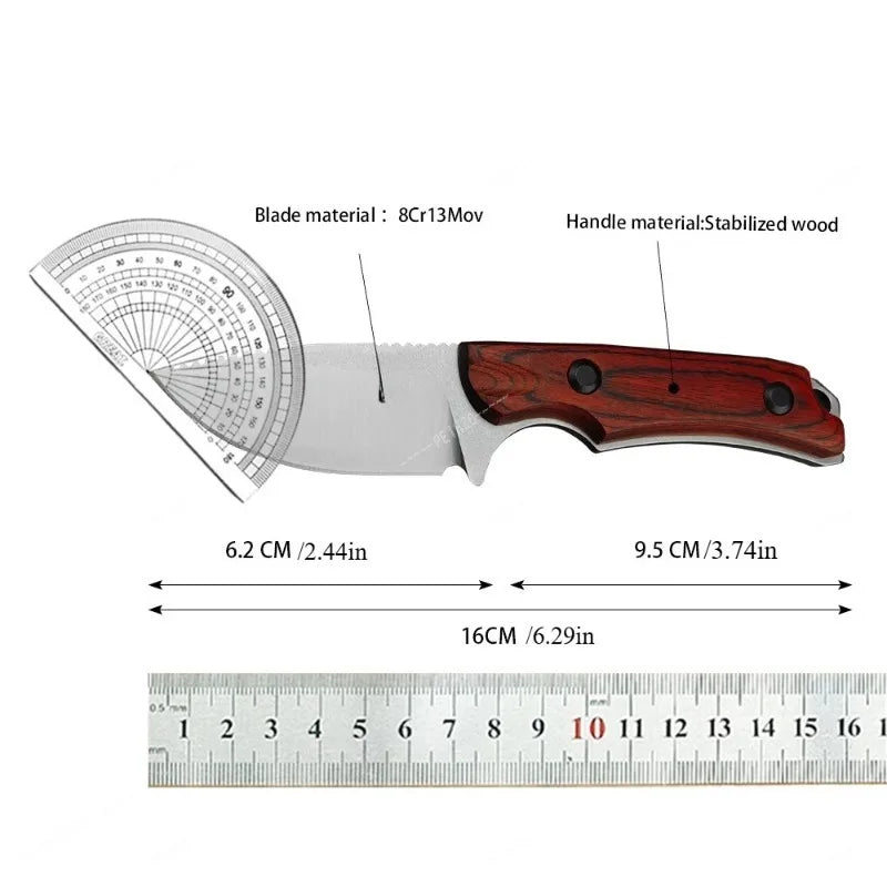 BM 15017 High Hardness Fixed Blade Knife Durable 8Cr13Mov Steel Blade Outdoor Camping Fishing Tool EDC cutting Knife