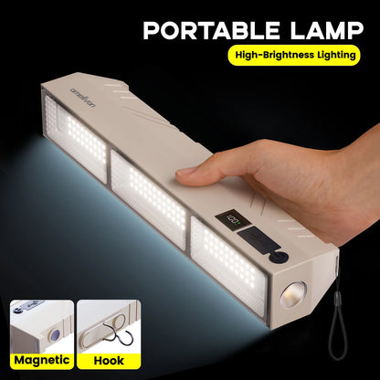 Multifunctional, High-Brightness, Short Led Emergency Light, Compact and Portable, with Multiple Dimming Modes, High-Brightness Illumination + USB Long-Lasting Battery Life, with a Small Flashlight on the Side, Smart Power Di
