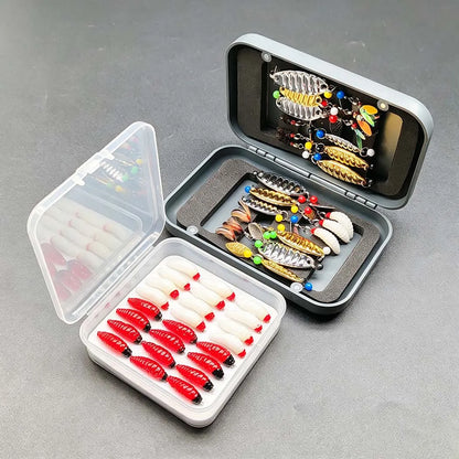 2 Boxes Bundle(Total 36Pcs Flies)Artificial Fly Fishing Flies Kit-Size #10-#16 -Dry Wet Fly Fishing Sequin Lures for Trout Salmon