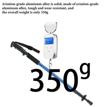 Trekking Poles For Hiking Lightweight Aluminum Alloy Telescopic Walking Stick Crutch Climbing Equipment Adjustable Outdoor