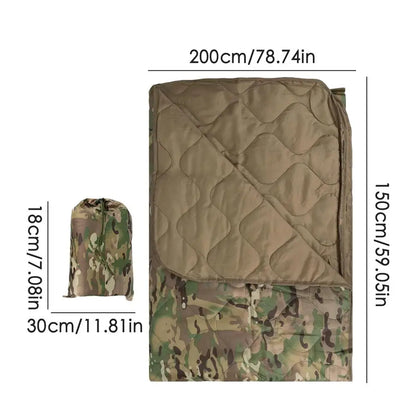Down Camping Blanket Outdoor Travel Blanket Windproof Multifunctional Warm Quilt For Cold Weather Lightweight Backpacking Quilt