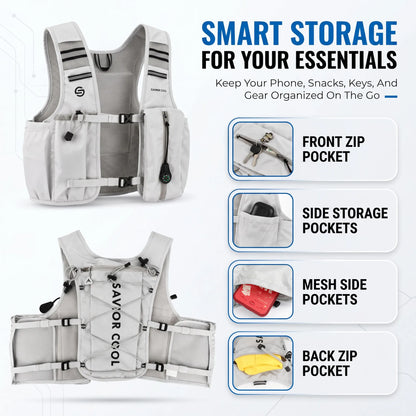 Savior Tactical Cooling Vest Refrigeration AC Suit with Constant Temperature Technology And Water Bladder for Summer Heat Relief