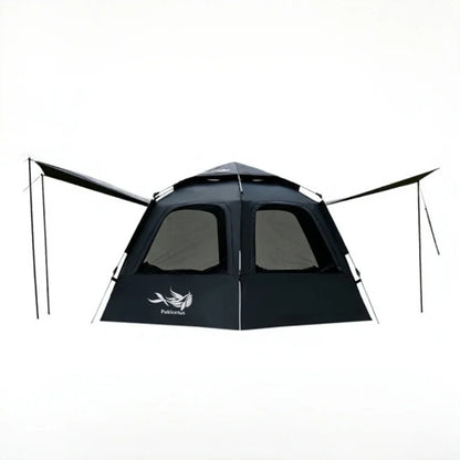PAKICETUS Dome Camping Tent 2-5 Person Instant Setup 1 Minute Easy Assembly Double Doors Lightweight Portable Backpacking Tent for Outdoor Hiking Travel