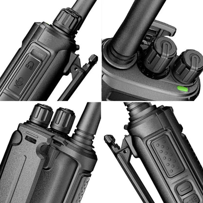 XF-888S 8W UHF Two-Way Radio – 5200mAh Rechargeable Walkie Talkie, 16 Channels, 400–470MHz, Baofeng Compatible