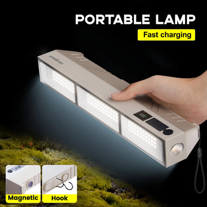 Multifunctional, High-Brightness, Short Led Emergency Light, Compact and Portable, with Multiple Dimming Modes, High-Brightness Illumination + USB Long-Lasting Battery Life, with a Small Flashlight on the Side, Smart Power Di